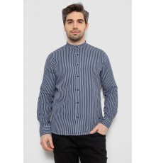 Сорочка чоловіча в смужку, колір синій, 186R2091