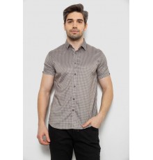 Сорочка чоловіча з принтом, колір мокко, 186R6918