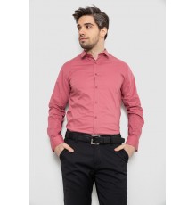 Сорочка чоловіча однотонна, колір пудровий, 186R2013
