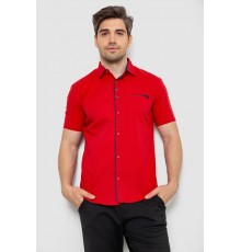 Чоловіча сорочка з принтом, колір червоний, 186R7016 Чоловіча сорочка з принтом, колір червоний, 186R7016