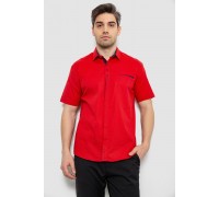 Чоловіча сорочка з принтом, колір червоний, 186R7027