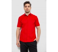 Чоловіча сорочка однотонна, колір червоний, 186R7069