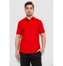 Мужская рубашка однотонная, цвет красный, 186R7069