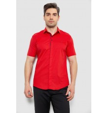 Чоловіча сорочка з принтом, колір червоний, 186R7130