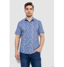 Сорочка чоловіча з принтом, колір синій, 186R7341