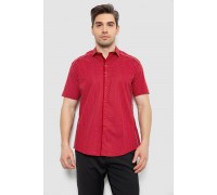 Чоловіча сорочка з принтом, колір бордовий, 186R7405