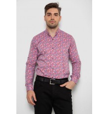 Сорочка чоловіча з довгим рукавом, колір пудровий, 214R2699-1