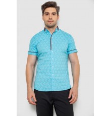 Сорочка чоловіча з коротким рукавом, колір блакитний, 214R3071