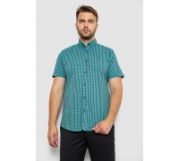 Сорочка чоловіча в клітинку, колір зелений, 214R4564-1