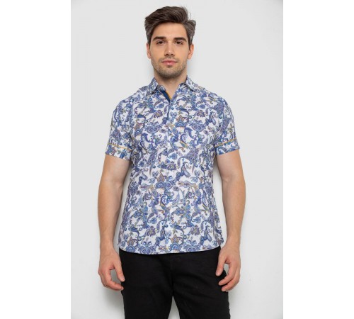 Сорочка чоловіча з короткими рукавами, колір бузковий, 214R582