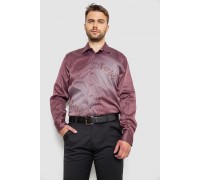 Сорочка чоловіча з принтом, колір бордовий, 214R5829