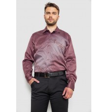 Сорочка чоловіча з принтом, колір бордовий, 214R5829