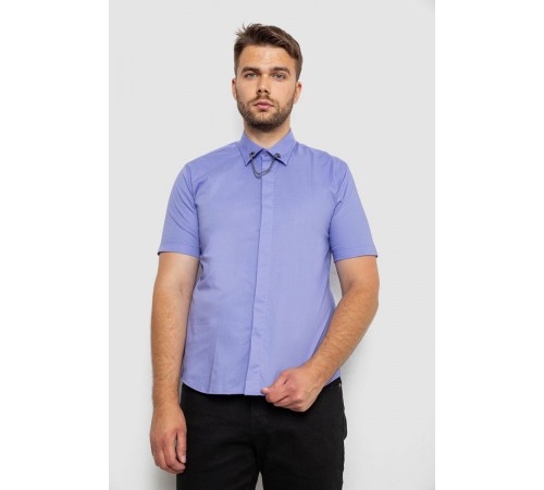 Сорочка чоловіча однотонна, колір бузковий, 214R6917-1