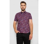 Сорочка мужская с принтом, цвет сливовый, 214R6917-10