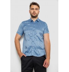 Сорочка чоловіча з принтом, колір блакитний, 214R6917-5
