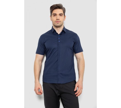 Сорочка чоловіча, колір темно-синій, 214R7001