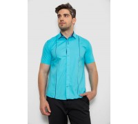 Рубашка мужская однотонная, цвет голубой, 214R7003-5