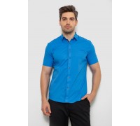 Рубашка мужская однотонная, цвет голубой, 214R7005