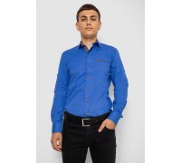 Рубашка мужская с принтом, цвет электрик, 214R7015