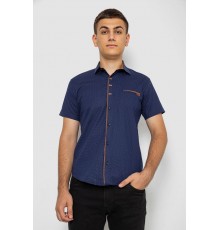 Сорочка чоловіча з принтом, колір синій, 214R7016