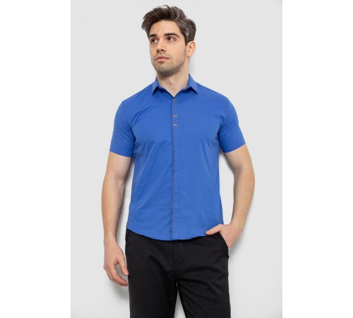 Рубашка мужская c принтом, цвет электрик, 214R7026