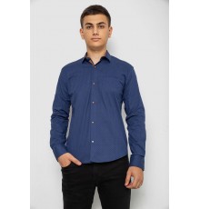 Рубашка мужская с принтом, цвет джинс, 214R7045 Рубашка мужская с принтом, цвет джинс, 214R7045