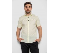 Рубашка мужская классическая, цвет желтый, 214R7114-1