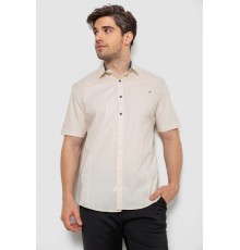Сорочка чоловіча однотонна, колір бежевий, 214R7117