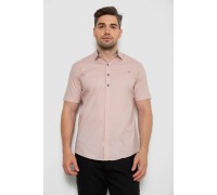 Рубашка мужская однотонная, цвет пудровый, 214R7117