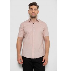 Рубашка мужская однотонная, цвет пудровый, 214R7117