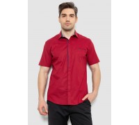 Сорочка чоловіча з принтом, колір бордовий, 214R7130-1