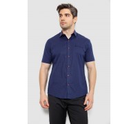 Сорочка чоловіча з принтом, колір синій, 214R7329