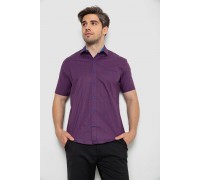 Рубашка мужская с принтом, цвет сливовый, 214R7332