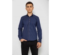 Сорочка чоловіча з принтом, колір темно-синій, 214R7543-5