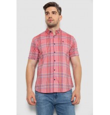 Сорочка чоловіча в смужку, колір рожевий, 214R841