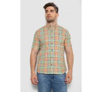 Сорочка чоловіча в клітку, колір жовтий, 214R842