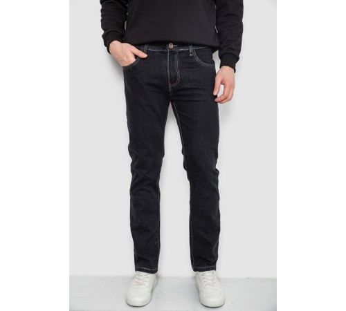 Джинси чоловічі демісезонні, колір чорний, 243R8118