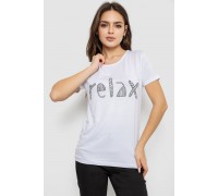 Футболка женская с принтом, цвет белый, 244R610