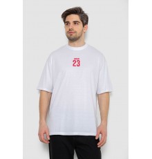 Футболка чоловіча з принтом, колір білий, 244R7024