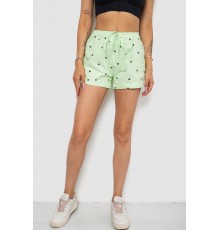Шорти жіночі з принтом, колір салатовий, 238R7164-1 Шорти жіночі з принтом, колір салатовий, 238R7164-1