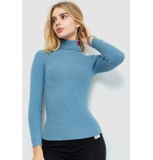 Гольф жіночий однотонний, колір джинс, 204R052