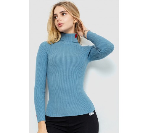 Гольф женский однотонный, цвет джинс, 204R052