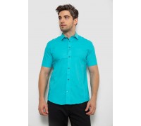 Сорочка чоловіча однотонна, колір бірюзовий, 214R7005