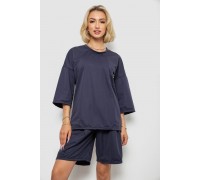 Костюм жіночий однотонний, колір темно-сірий, 238R116-2