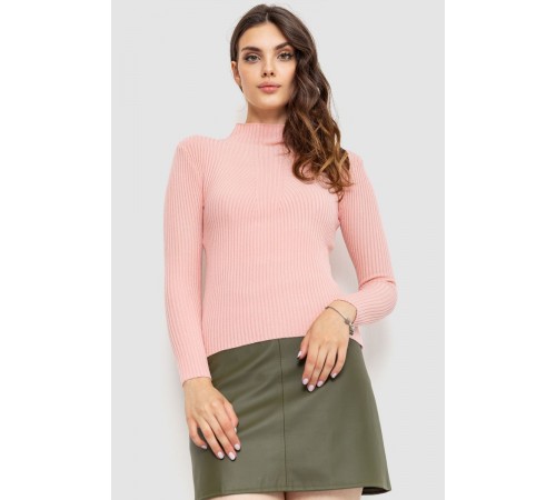 Гольф жіночий однотонний, колір світло-рожевий, 204R016