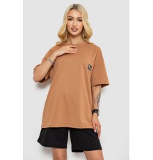 Костюм жіночий повсякденний, колір темно-бежевий, 241R5004-1