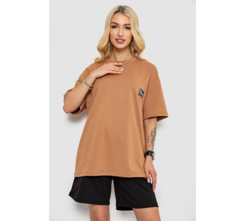 Костюм женский повседневный, цвет темно-бежевый, 241R5004-1