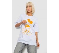 Футболка женская с принтом, цвет белый, 244R1023