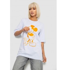 Футболка жіноча з принтом, колір білий, 244R1023