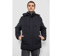 Куртка мужская зимняя удлиненная, цвет черный, 241R2022-21